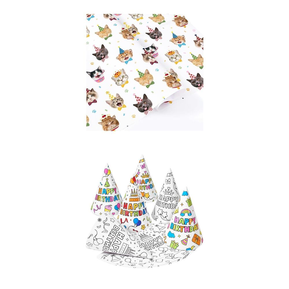 8583 12 PCS Birthday Party Hats+ 18th Birthday Party Decor